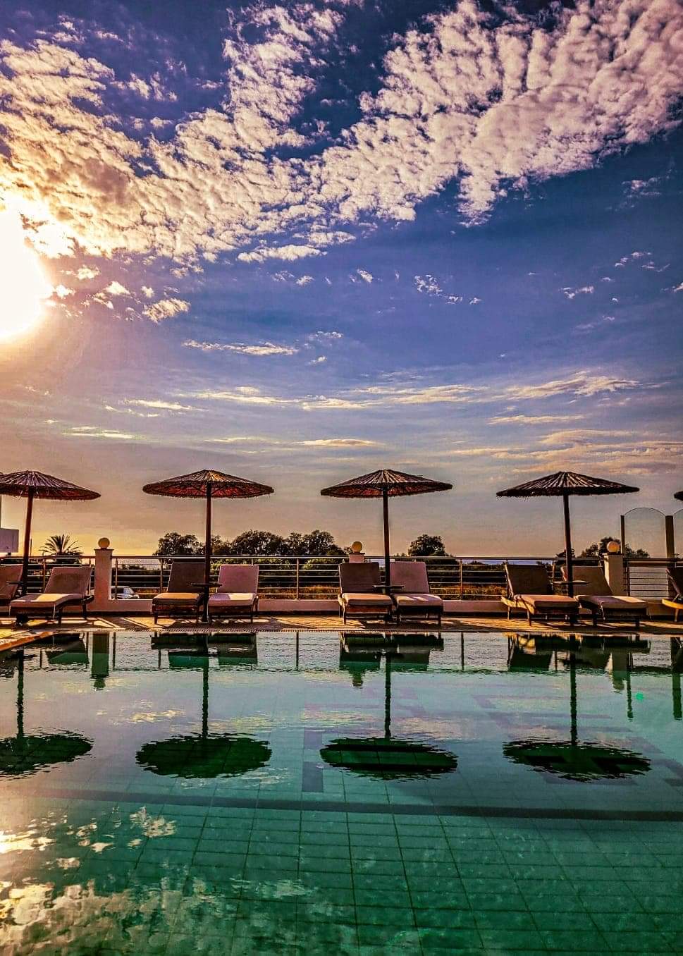 Sunset over Luis Pool